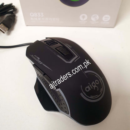 Aigo q833 Gaming RGB mouse, 13650