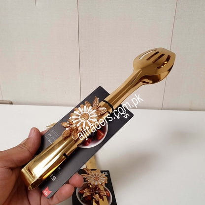 Golden Serving Tong Floral Style, 31150