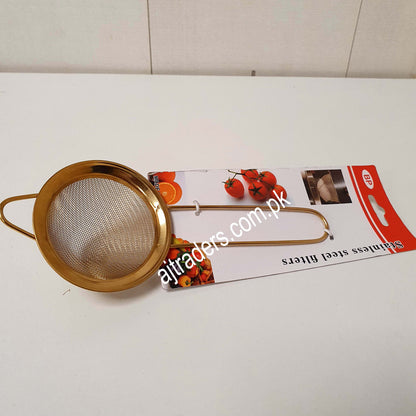 Golden Stainless Steel Tea Strainer, 41750