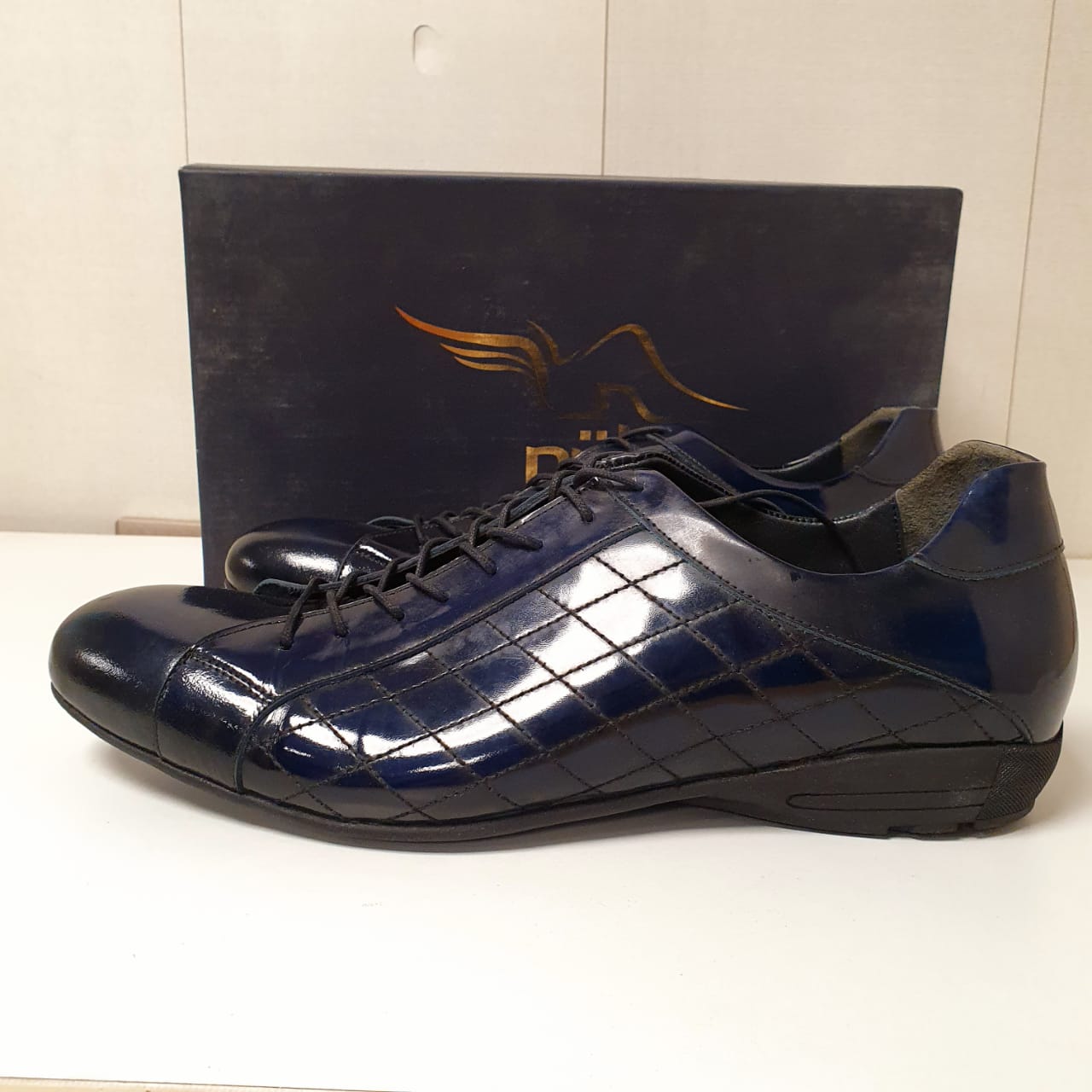 Vintage Classic Style Nukte hand Made Leather Shoes From Turkey Art #0014
