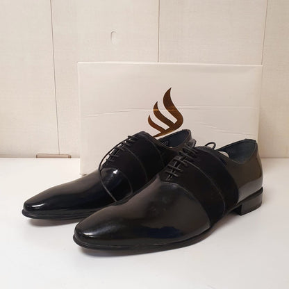 Classic Black Sepals Hand Made Leather Shoes From Turkey Art # 0018