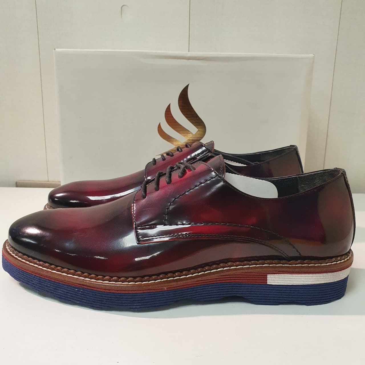 Orthopedic Medicated Turkish Shoes Maroon Black  Art # 0040