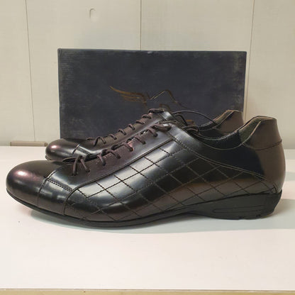 Black Check Style Hand Made Turkish Shoes Art # 0046