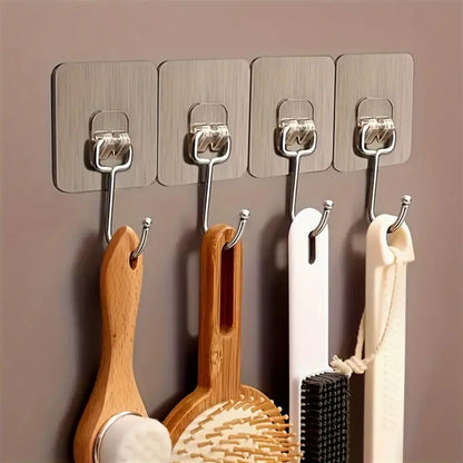 Mig Heavy Duty Adhesive Wall Hooks 5kg Capacity - 3 Pack