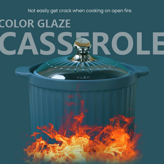 Ceramic Cooking Pot with Lid 32000