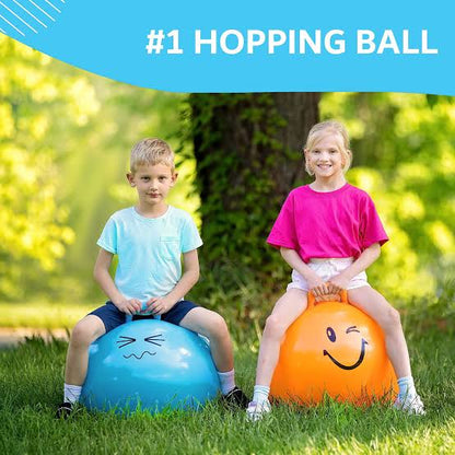 Kids Playing Jumping Ball