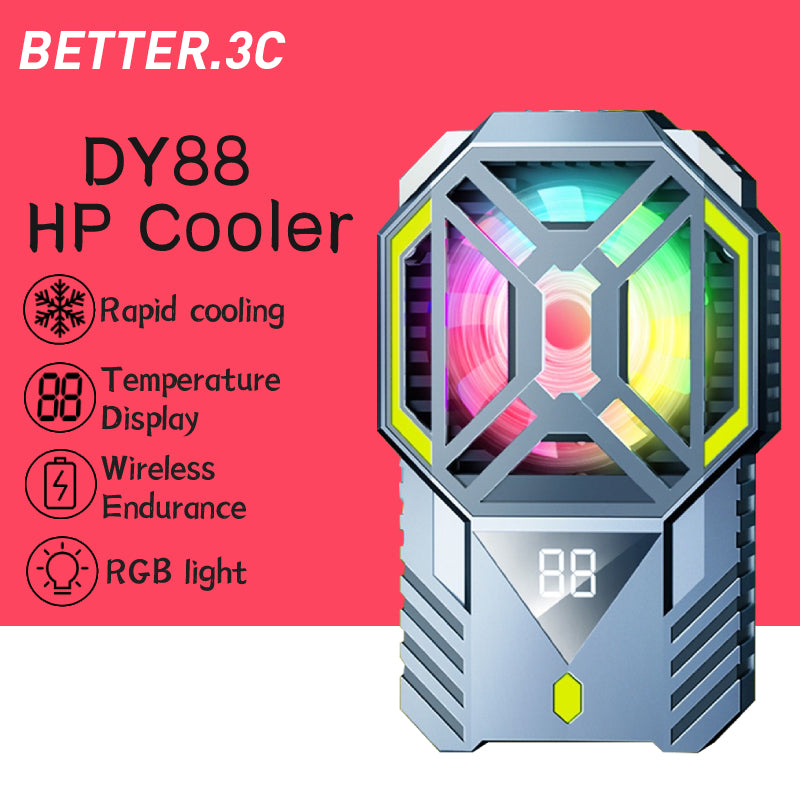 DY88 Semiconductor Mobile Phone Cooler RGB Radiator