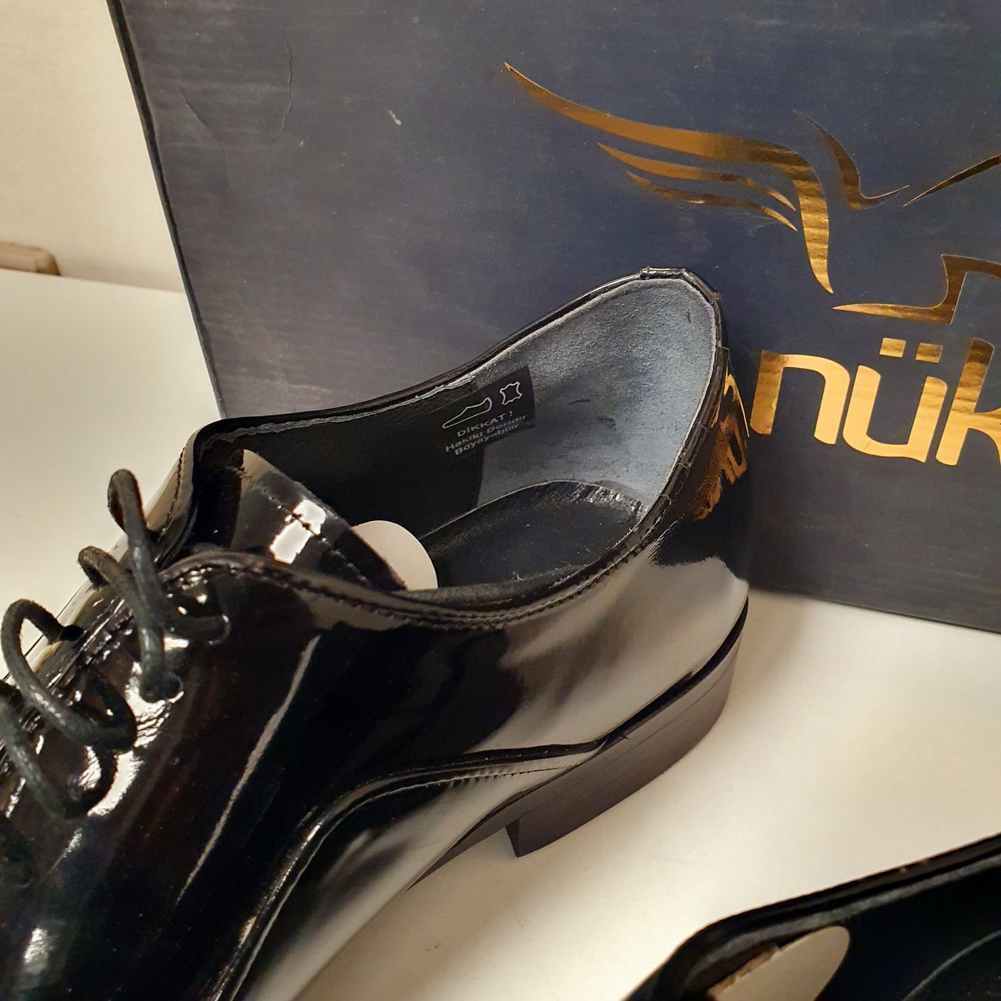 Black Leather Hand Made Shoes Shine Turkish Sepals Art # 77, 12950