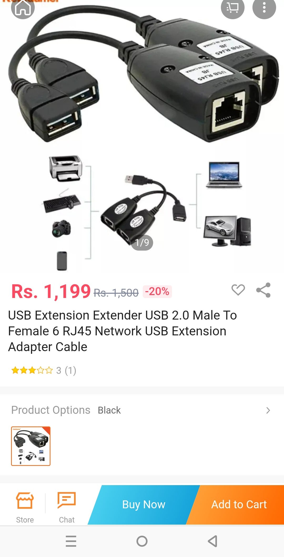 Pack of 2 usb to ethernet