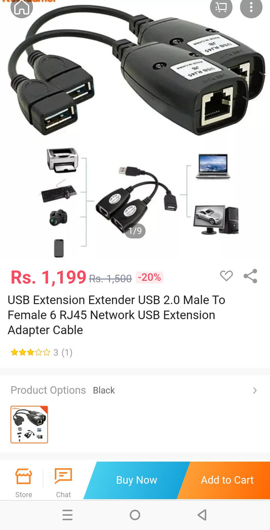 Pack of 2 usb to ethernet