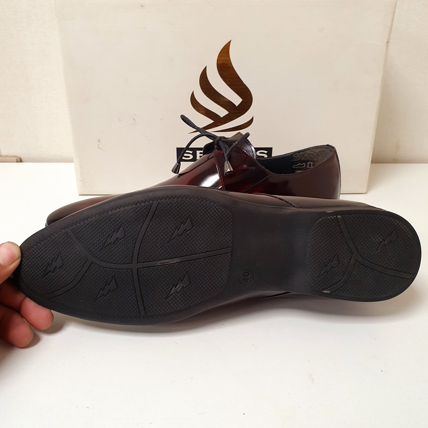 Maroon Plain hand Made Shoes Turkish Leather by Seapals Art # 78 , 12950
