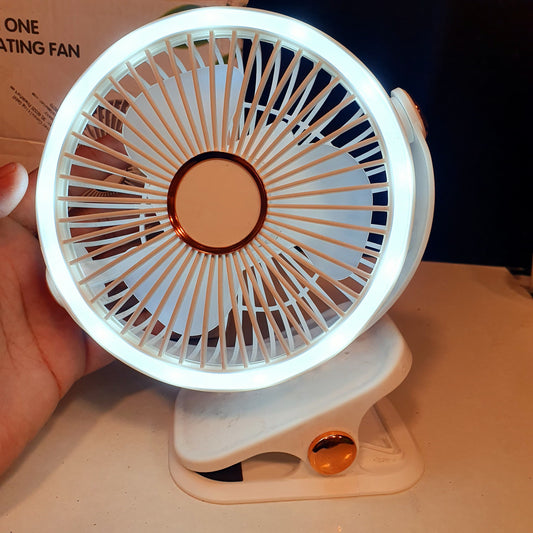 Four in one circulating fan with light