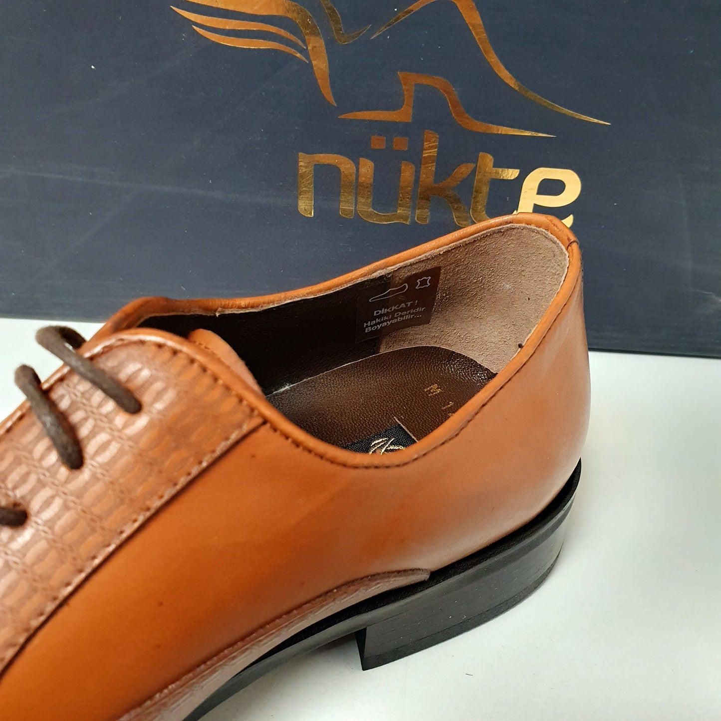 Hand Made Nukte Shoes Leather Brown Art # 73, 12950