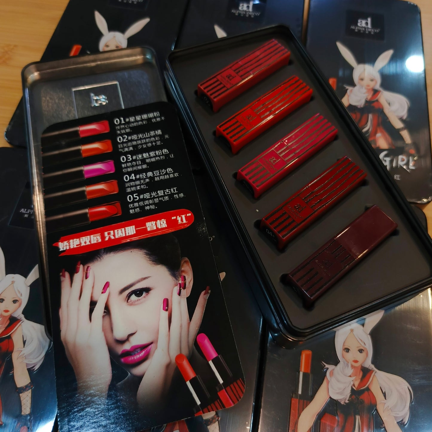 Pack of 5 lipstick