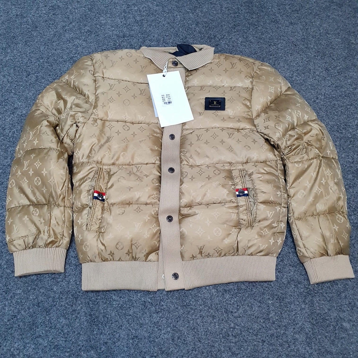 LV Mens Warm Jacket Brown