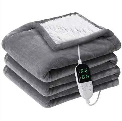 Electric Heating Blanket Fast Heating Flannel Blankets Temperature Adjustable Washable