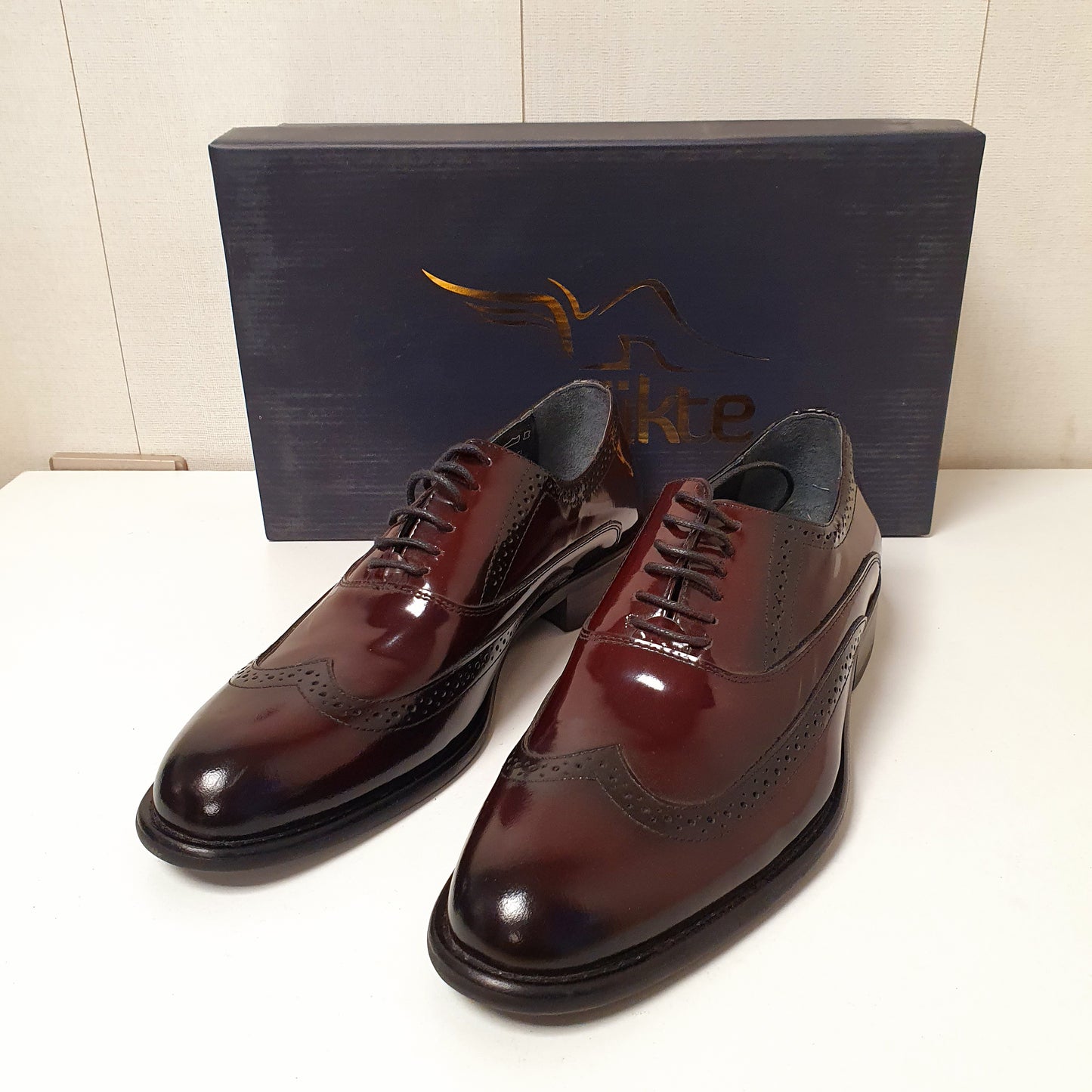 Vintage Antique Style Hand Made Shoes Maroon Black art # 76, 12950