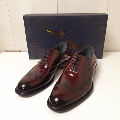 Vintage Antique Style Hand Made Shoes Maroon Black art # 76, 12950