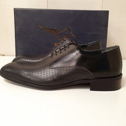 Hand Made Nukte Leather Shoes Black Art # 74, 12950