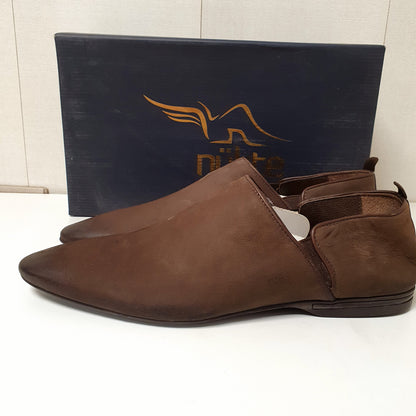 Hand Made Turkish Leather Dark Brown Shoes Art#0091