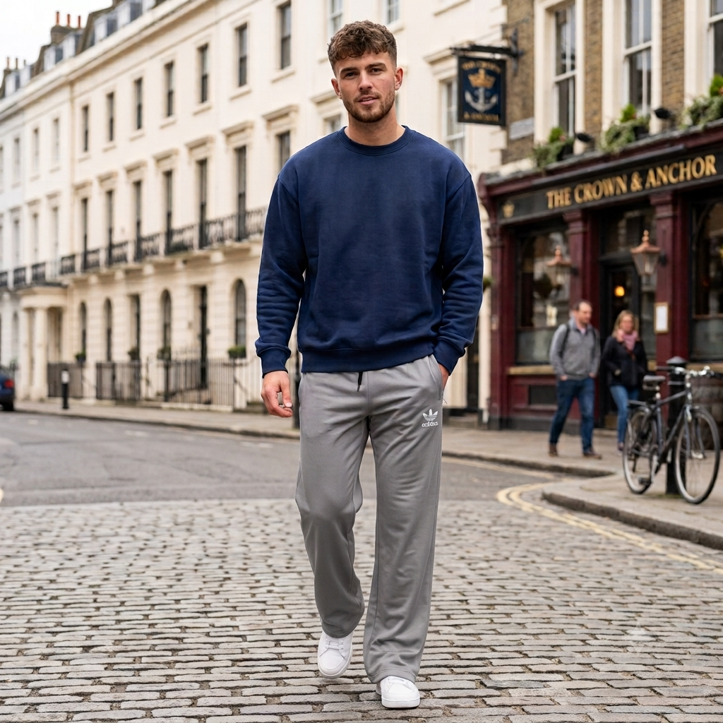Addidas Grey Flexi Trouser, 3444