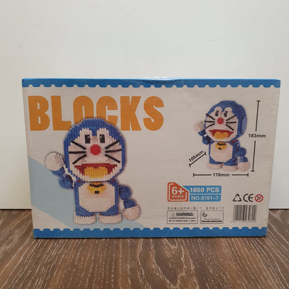 Doremon Shaped 3d Puzzle Blocks 1650 Pcs