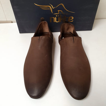 Hand Made Turkish Leather Dark Brown Shoes Art#0091