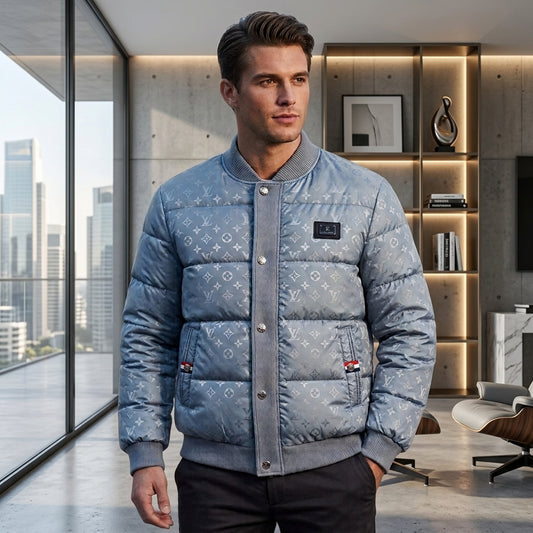 LV Jacket Warm For Mens Grey