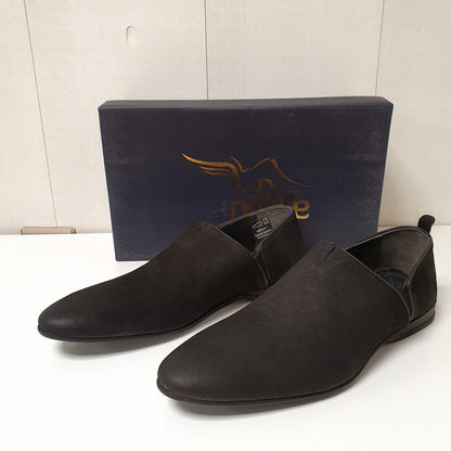 Hand Made Turkish Leather Black Shoes Art#0092