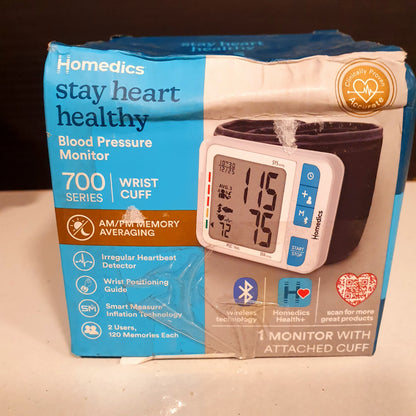 Homedics 700 Series Wrist  Blood Pressure Monitor, 28582