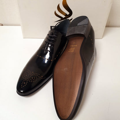 Seapals Black Design Leather Hand made Shoes Art # 72, 12950