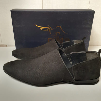 Hand Made Turkish Leather Black Shoes Art#0092