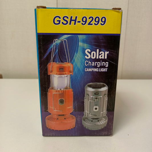 Solar Rechargable Fan + Light GSH 9299