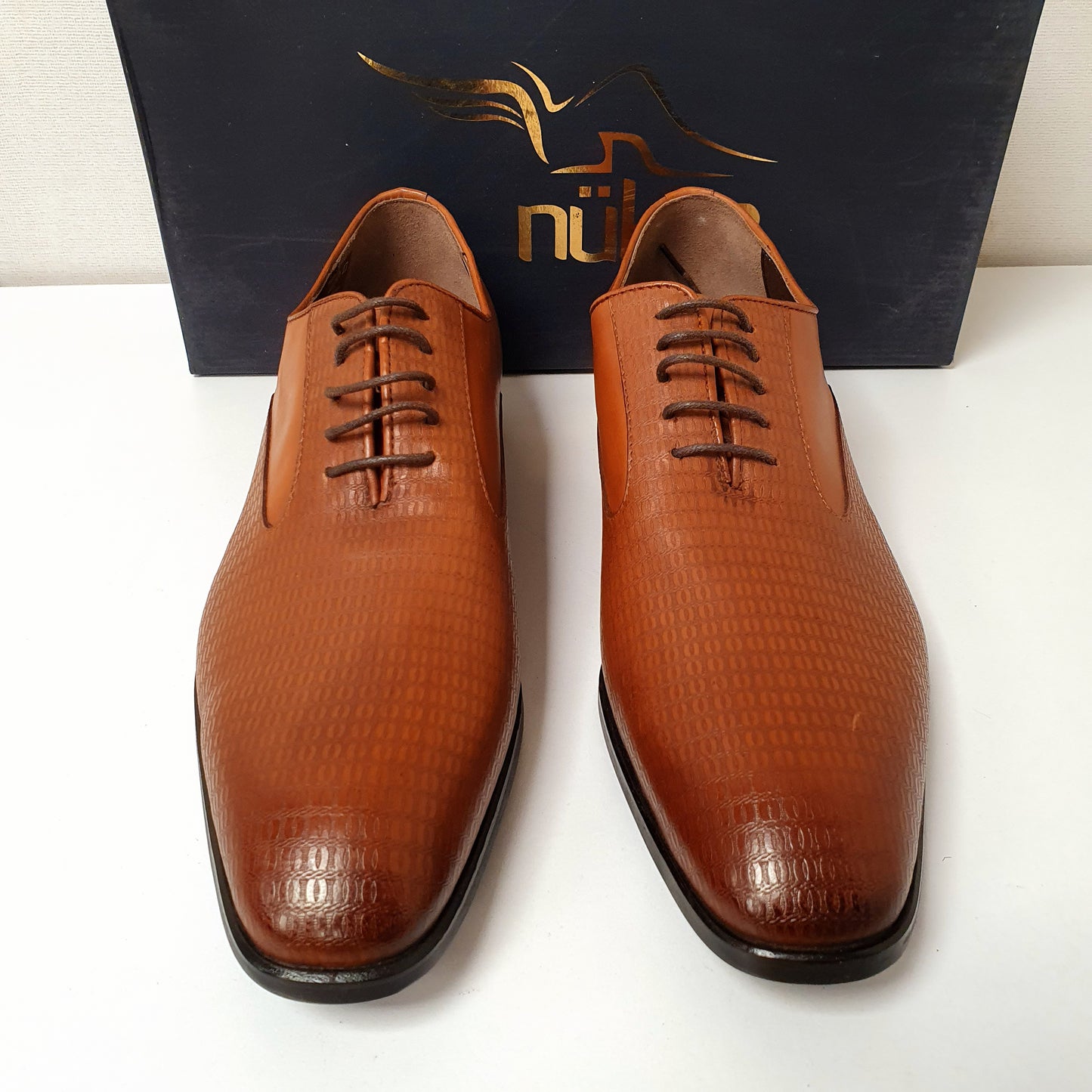 Hand Made Nukte Shoes Leather Brown Art # 73, 12950