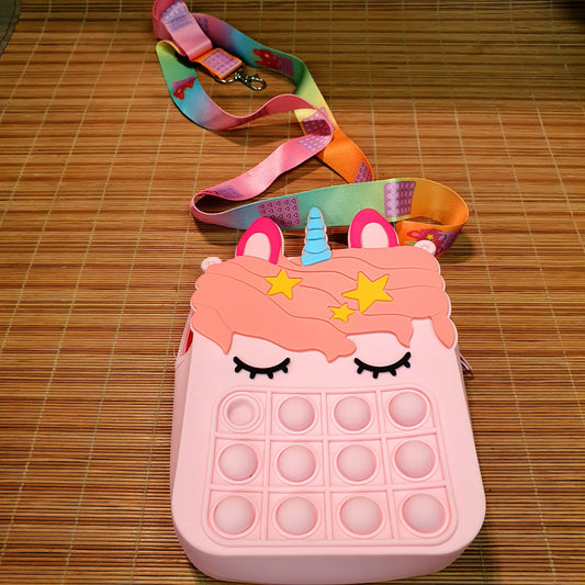 Unicorn Pop it Style Bag for Girls