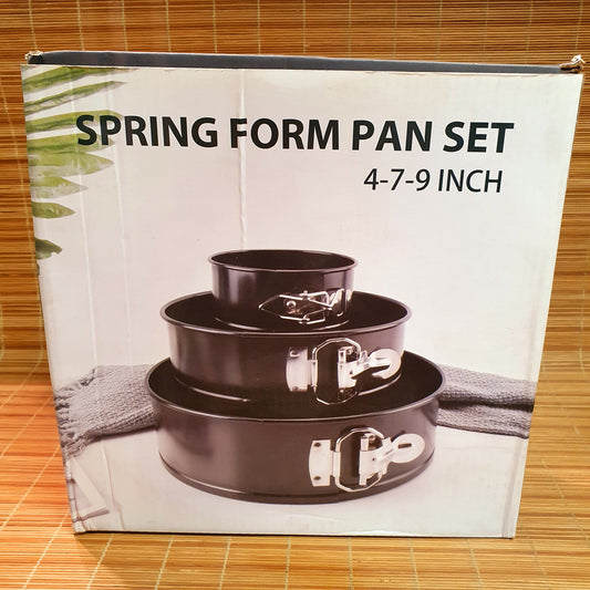 Spring Foam Baking Cake Pan Set pack of 3