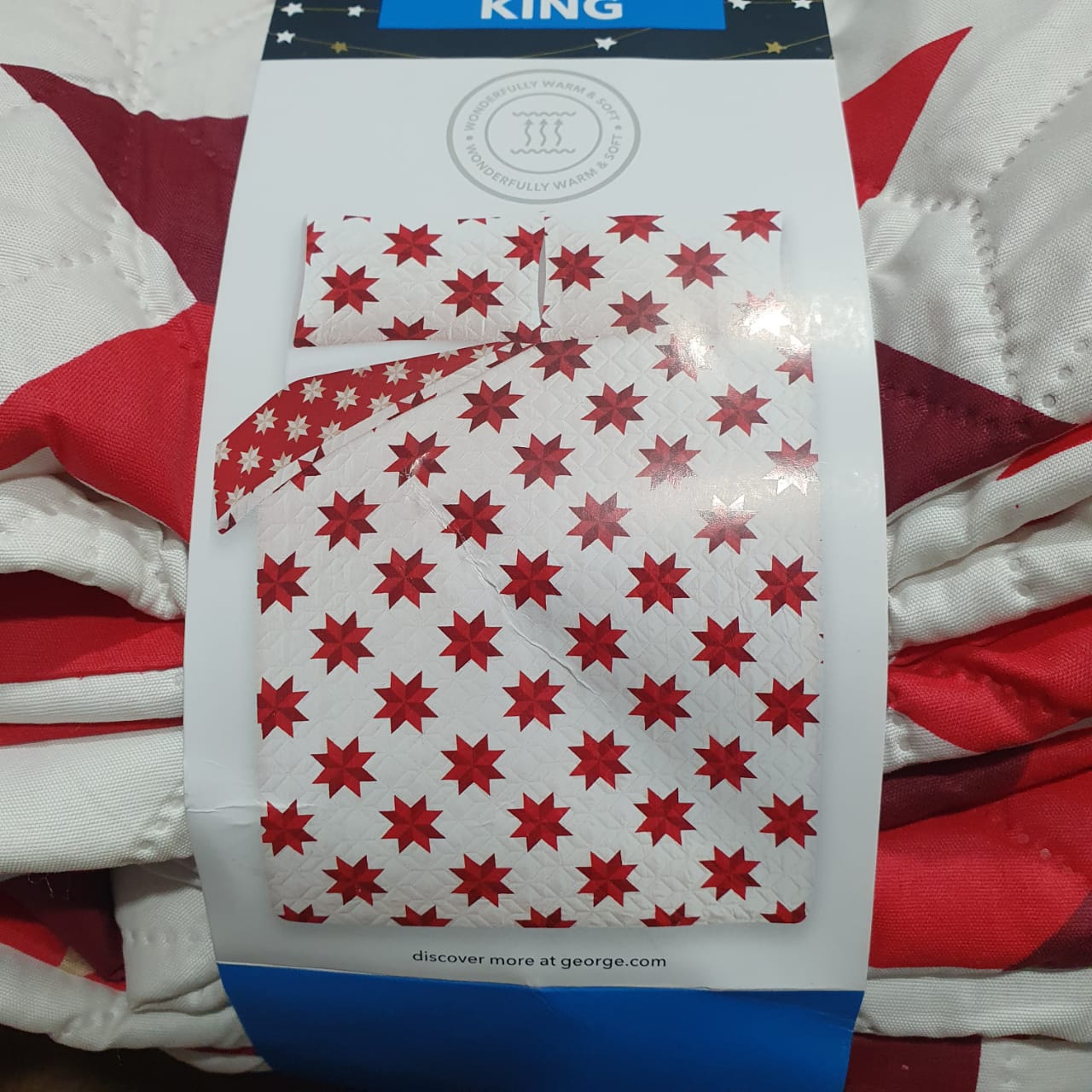 George home king size All in 1 bedsheets  mattres cove quilt cover with 2 pilow cover