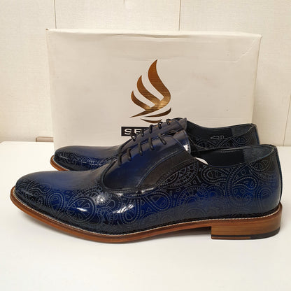 Hand Made Turkish Shoes by Sepals Blue Art # 53, 132950