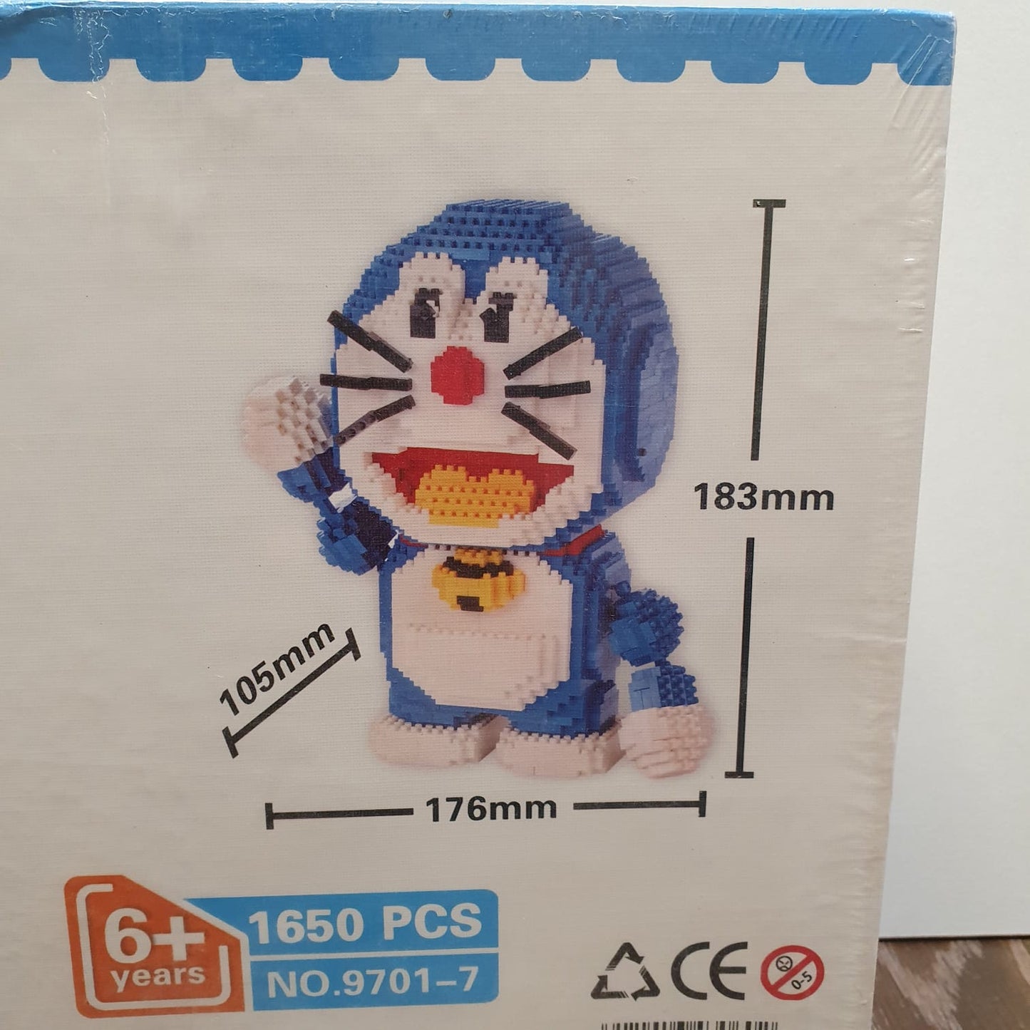 Doremon Shaped 3d Puzzle Blocks 1650 Pcs