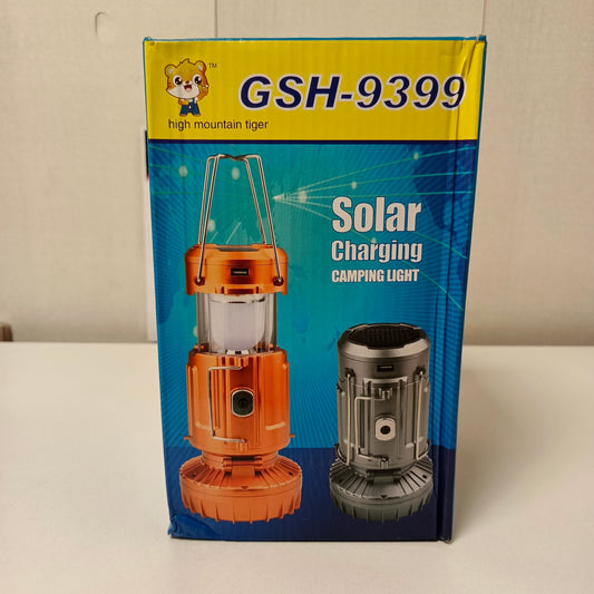 Solar Rechargeable Light + Fan Model GSH 9399