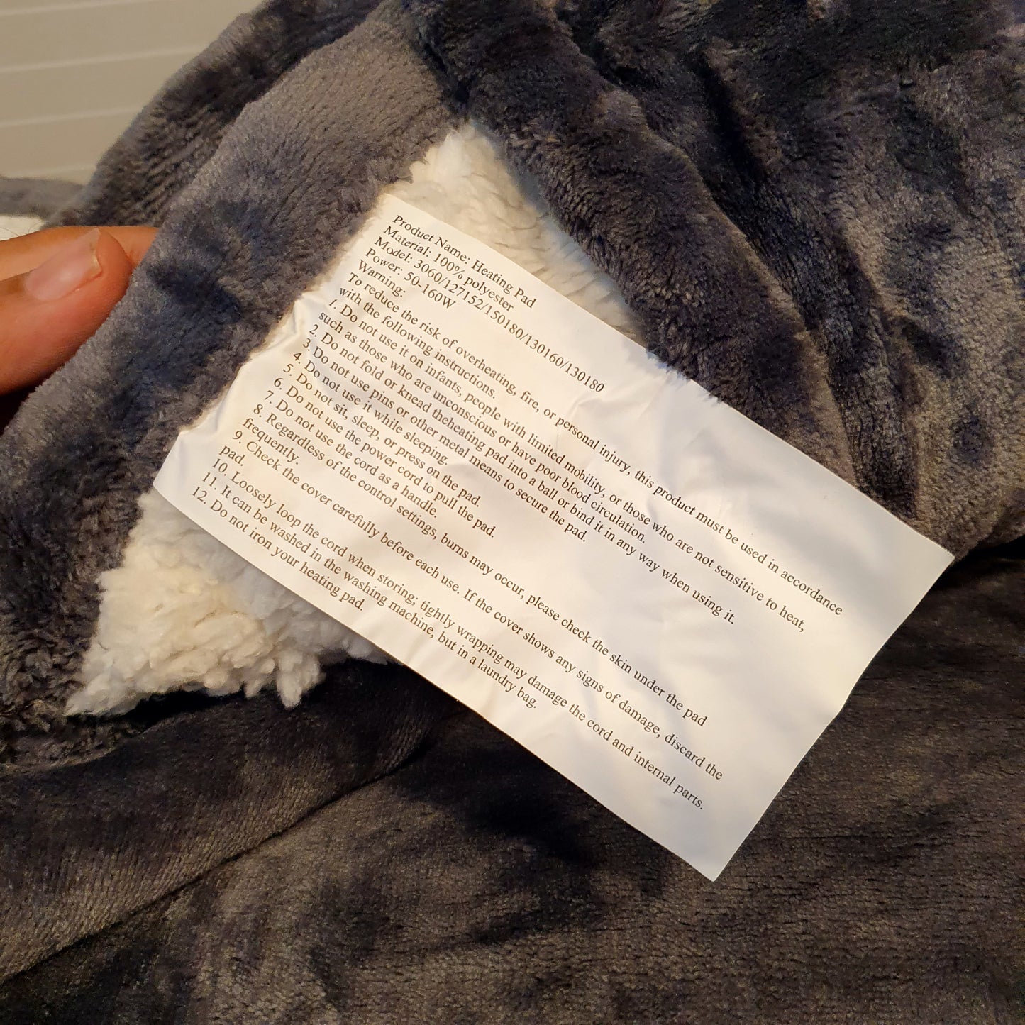 Electric Heating Blanket Fast Heating Flannel Blankets Temperature Adjustable Washable