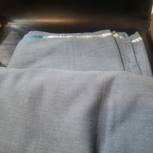 Imported Mens Clothing Fabric for Suit 4 Meters Greenish Grey