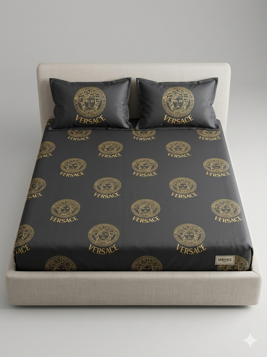 Versace Bed Sheet with Pillow Covers