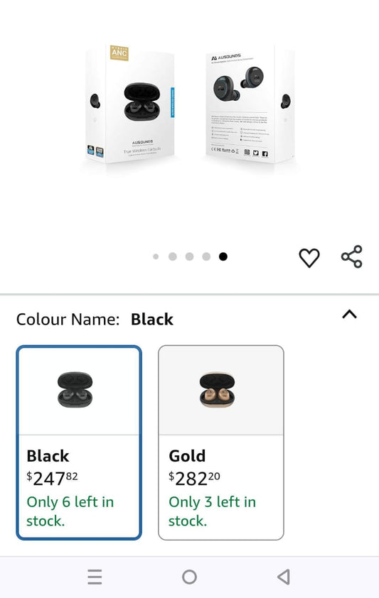 Ausounds USA original  wireless earbuds