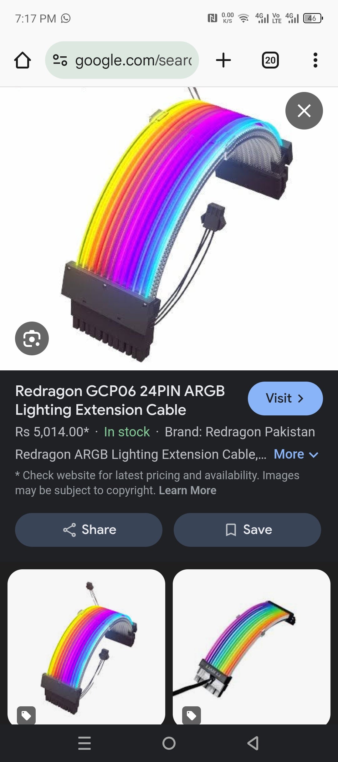 Rgb gmaing pc light