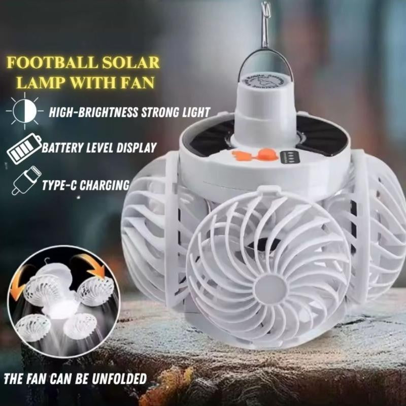 Solar Powered Foldable Soccer Fan LED Light
