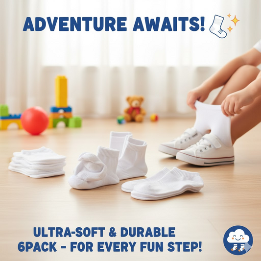 Pack of  6 Socks Pairs White for Childrens 242800