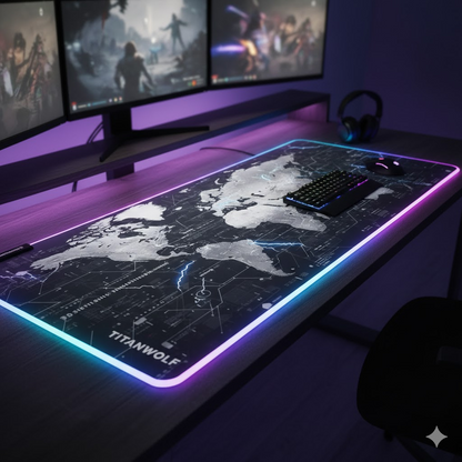 RGB Titanwolf Gaming Mousepad 52750
