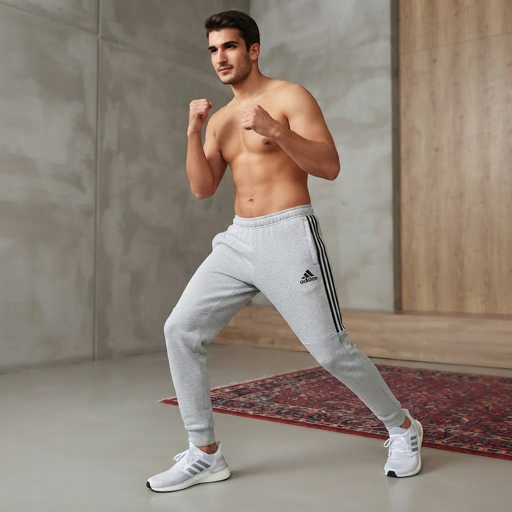 Adidas Logo Light Grey Trouser, 1dd33