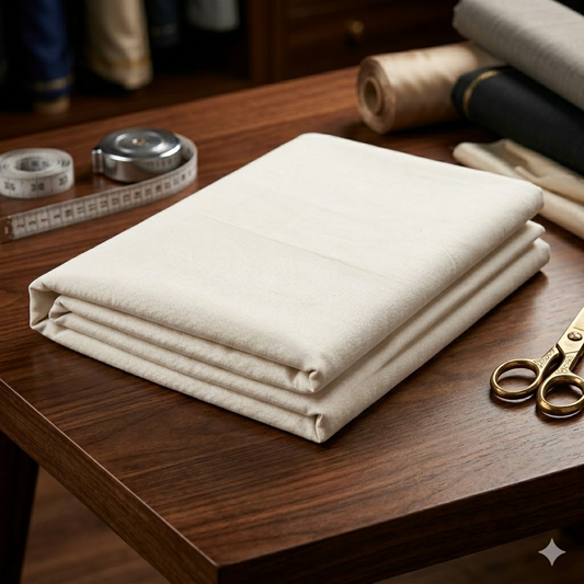 Summer Hand Made Gents White Fabric, 52750